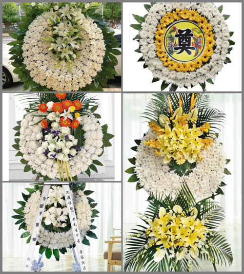 青海海北州祁连县默勒镇扎沙村花圈速递
